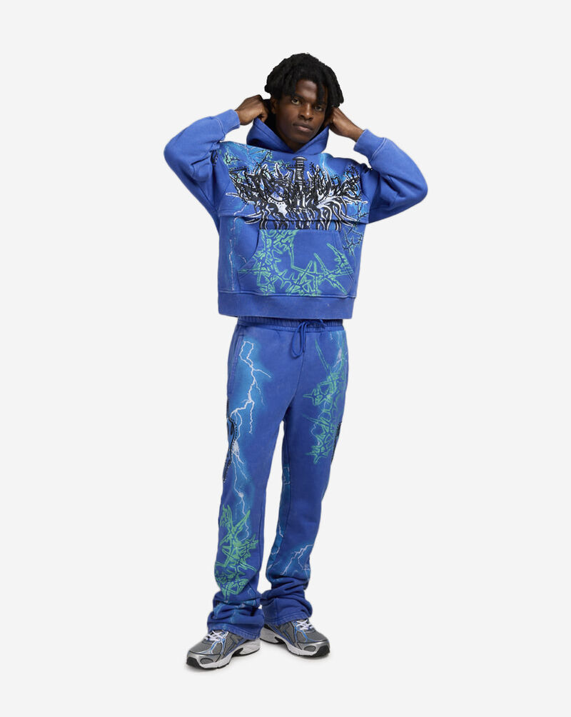 Smoke Rise Paradise Fleece Hoodie F025567SN-BLU Blue 4