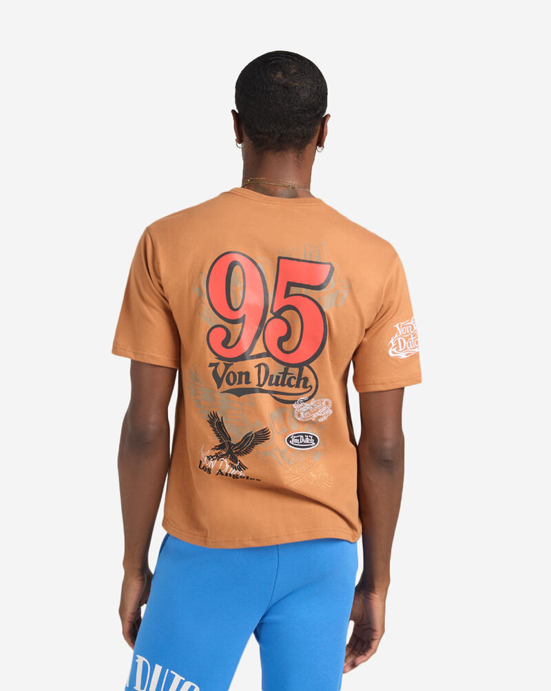 Von Dutch Stamped Graphic Tee VND9E1066 Orange 2