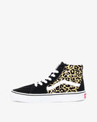 Grade School Sk8-Hi Flocked Leopard