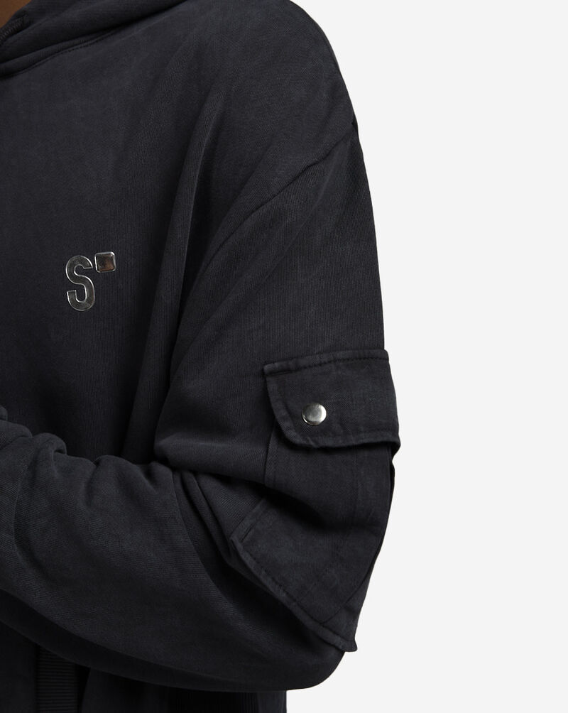 SNIPES Heavy Weight Hoodie FW25MF021-011 Black 3