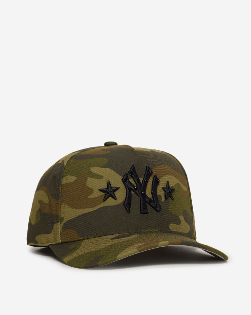 Mitchell  Ness New York Yankees Pro Pinch Rhinestone Snapback Hat HP16974-NYYCAMO Camo 1