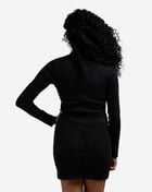 1/2-Zip Long-Sleeve Knit Dress