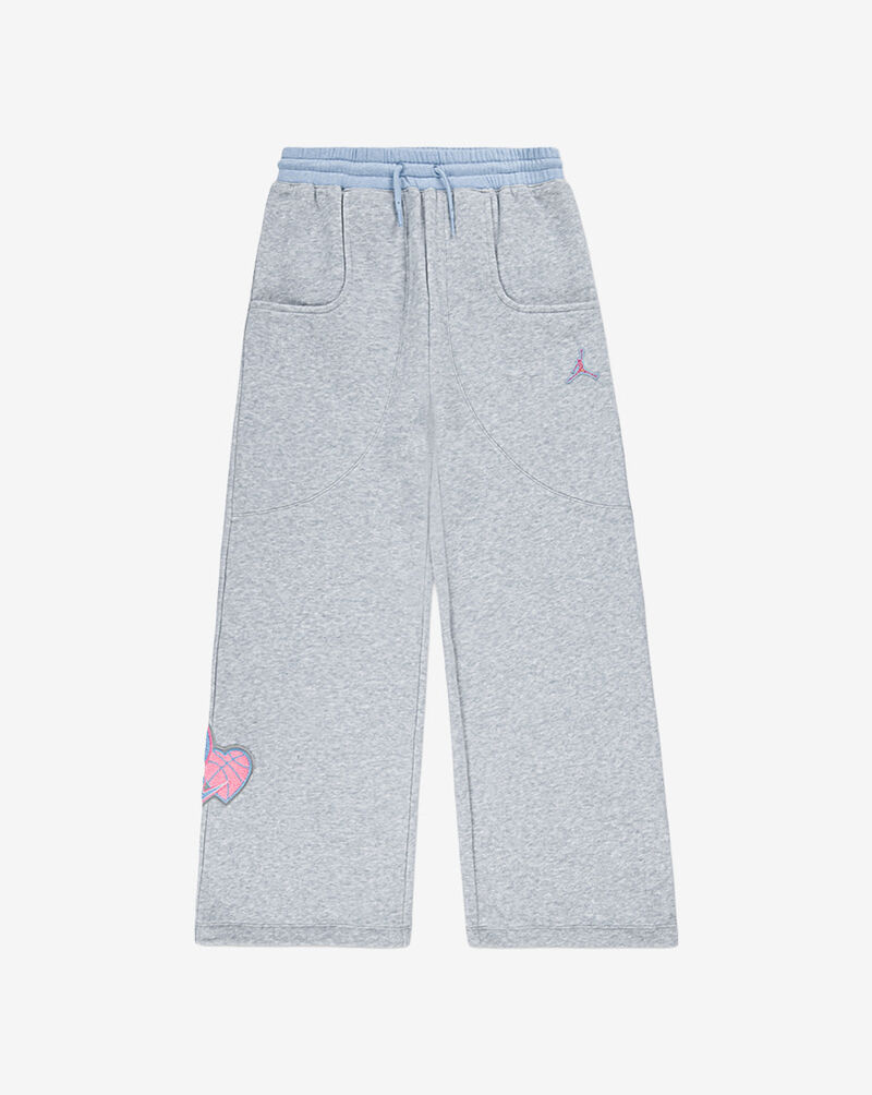 Jordan Big Kids' Blue Jeans and Bling Fleece Pants 45F194-G2H Grey 1