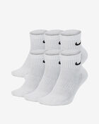 Nike 6Pk Everyday Cushioned Training Ankle Socks SX7669-100 White 1