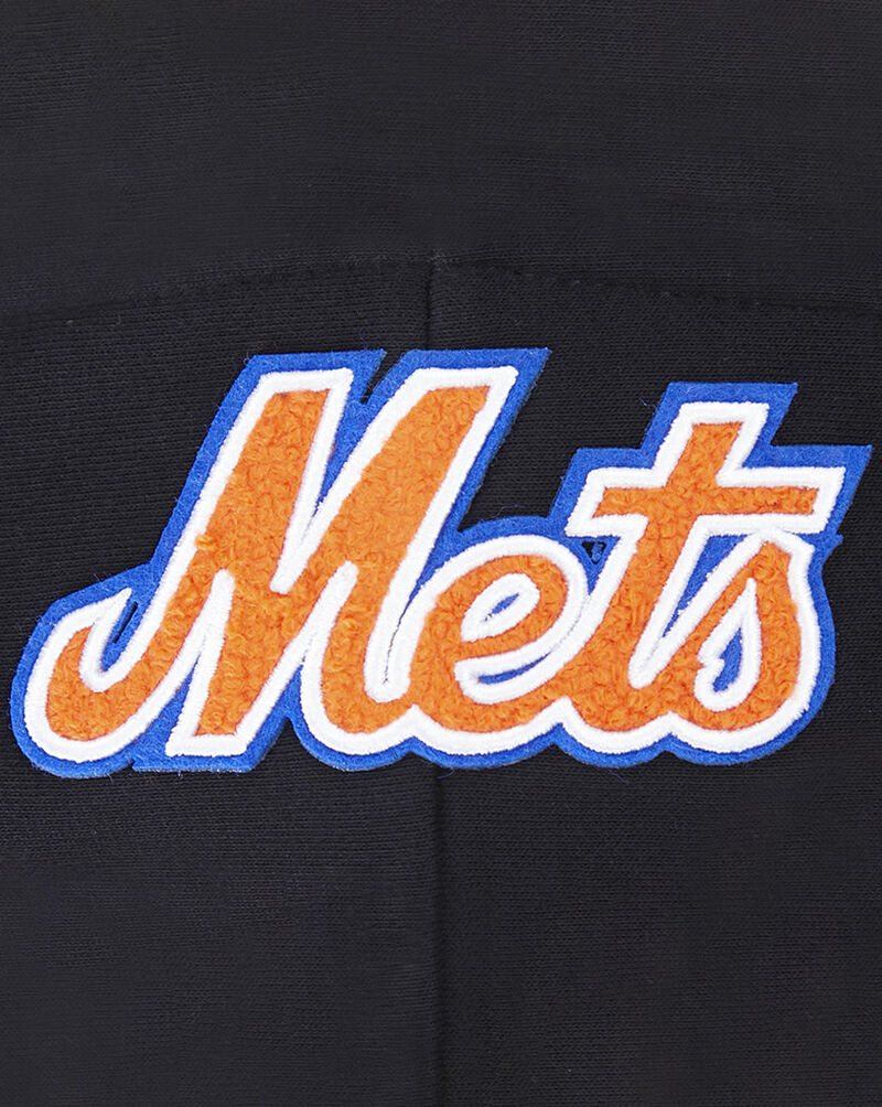 PRO STANDARD New York Mets Classic Fleece Pull Over Hoodie  LNMC34573-BLK Black 4