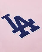 PRO STANDARD Los Angeles Dodgers Classic Chenille Double Knit Pull Over Hoodie LLD531601-PNK Pink 2