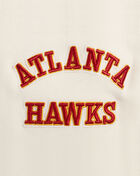 Atlanta Hawks Classic Rib Fleece Cropped Pullover Hoodie