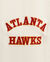 Atlanta Hawks Classic Rib Fleece Cropped Pullover Hoodie