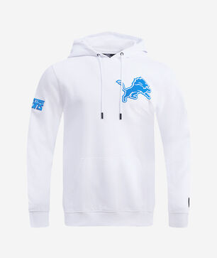 Detroit Lions Classic Chenille Double Knit Pull Over Hoodie