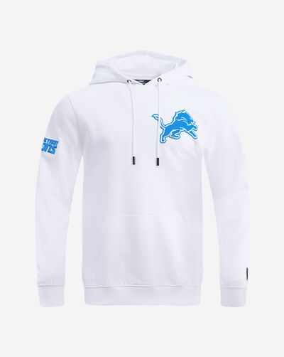 Detroit Lions Classic Chenille Double Knit Pull Over Hoodie