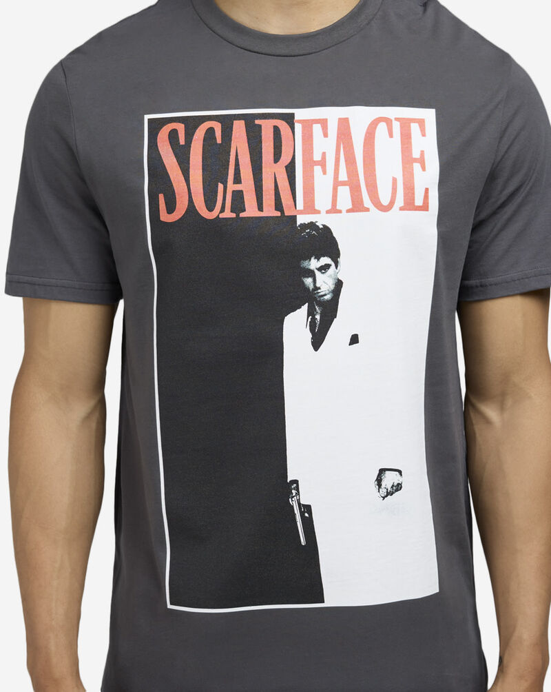 Mister Tee Scarface Original Movie Cover Tee MCUS197-US-02457 Grey 3