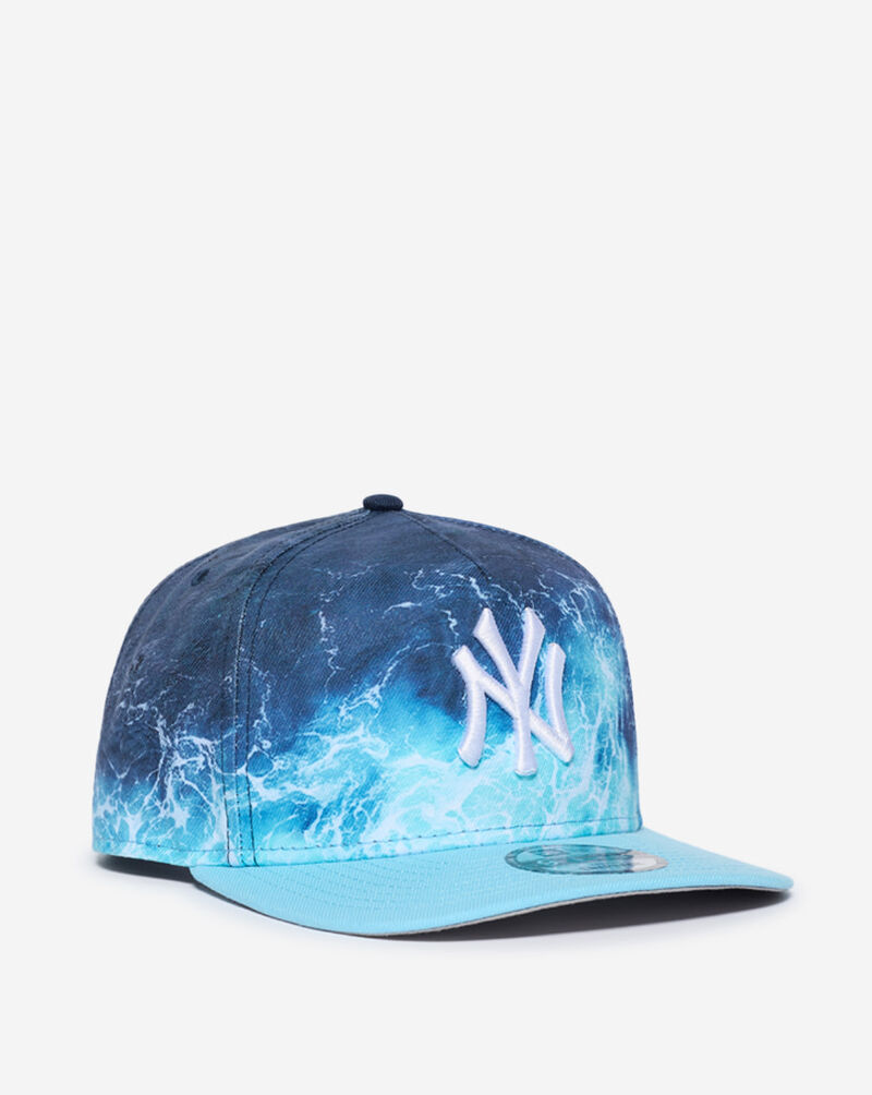 New Era 9Fifty New York Yankees Deep Water A-Frame Snapback Hat 60853526 Blue 1