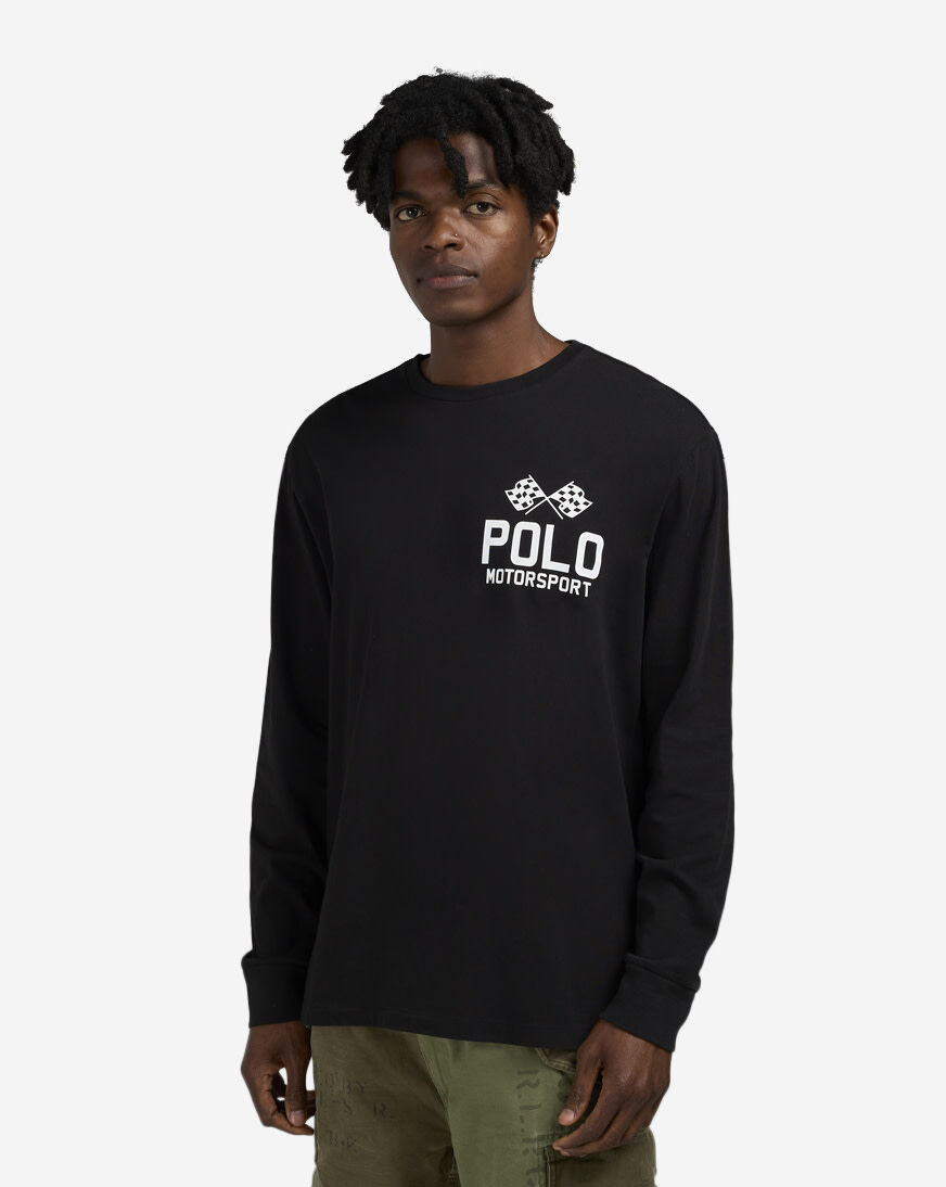 Shop Polo Ralph Lauren RL Motorsport Graphic Tee 710972612001-BLK