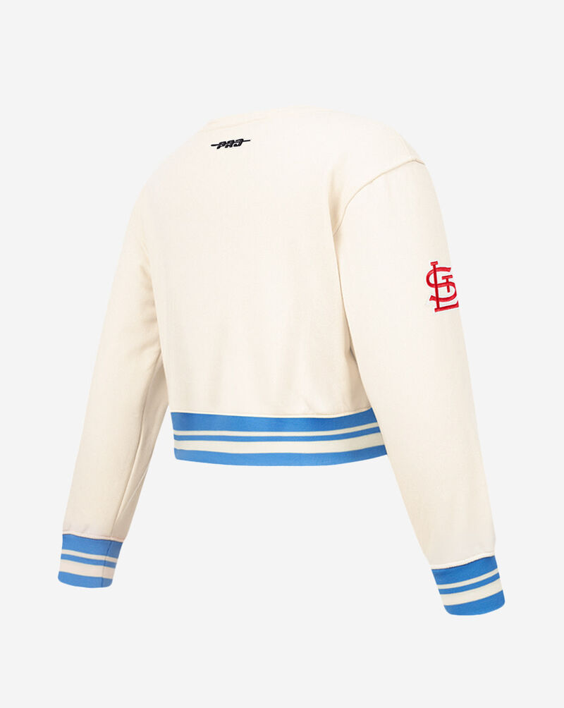 PRO STANDARD Big Girls' St. Louis Cardinals Retro Classic Rib Fleece Crewneck LSCBC315120-EUN cream 3