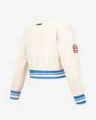 Big Girls' St. Louis Cardinals Retro Classic Rib Fleece Crewneck