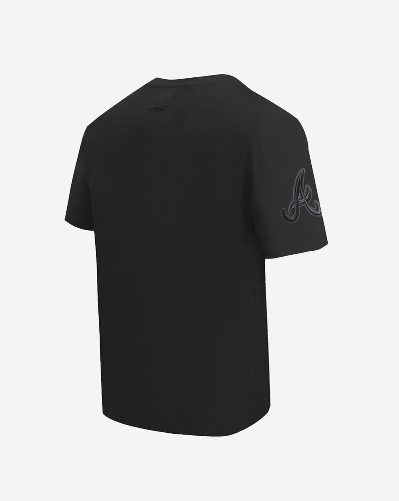 PRO STANDARD Atlanta Braves Neutral Drop Shoulder Tee LAB137001-BLK Black 3