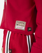 Mitchell  Ness Philadelphia 76ers NBA Glitter Crop Crewneck WCCT6858-P76YYPPPRED1 Red 3