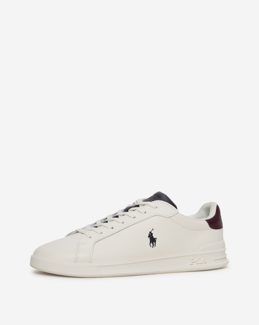 美品　POLO RALPH LAUREN Shop Polo Ralph Lauren Leather Heritage Court 809973733001 white