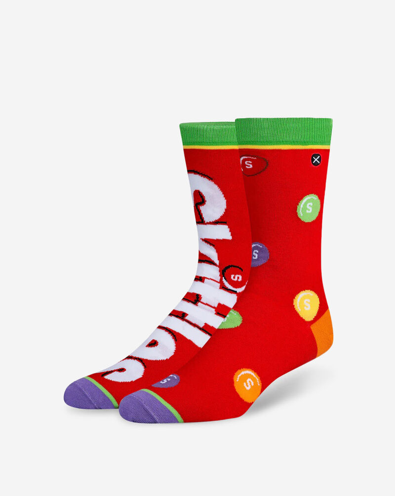 Odd Sox Skittles Split Crew Socks (L) 38187MONCD Multi 1