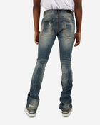 Smoke Rise Distressed Stacked Flare Jeans JP23733SNZ-BLU Blue 2