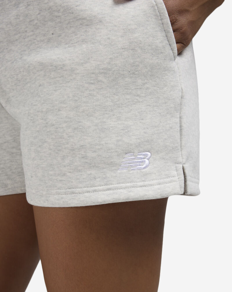 New Balance Sport Essential Fleece Logo Shorts WS51501-AHH Grey 3