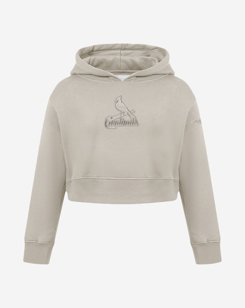 PRO STANDARD Big Girls' St. Louis Cardinals Neutral Fleece Pull Over Hoodie LSCBC314973-TAU Beige 1