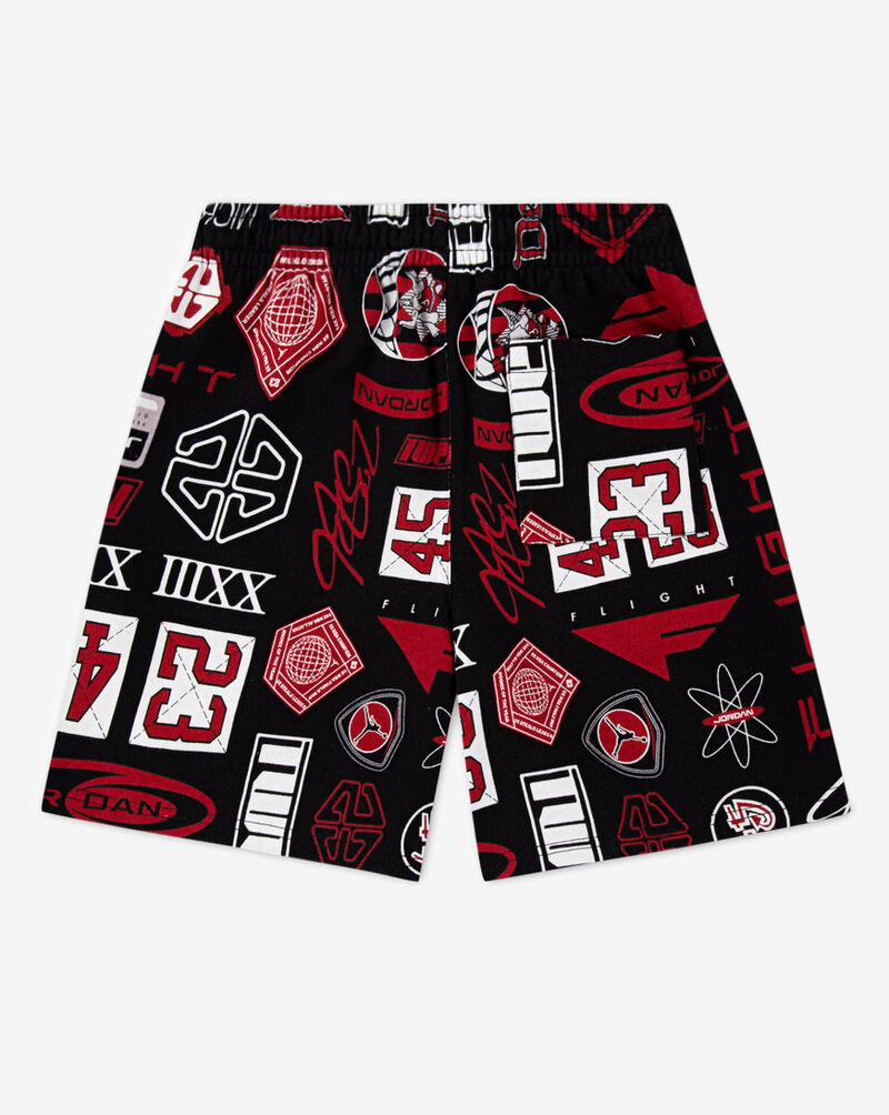 Jordan Big Kids' AOP Fleece Shorts 95D603-023 Black 3