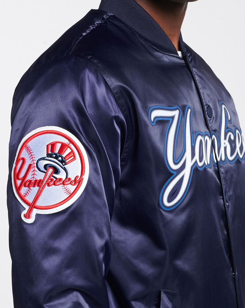 Shop Pro Standard New York Yankees Big Logo Satin Jacket LNY632059 blue