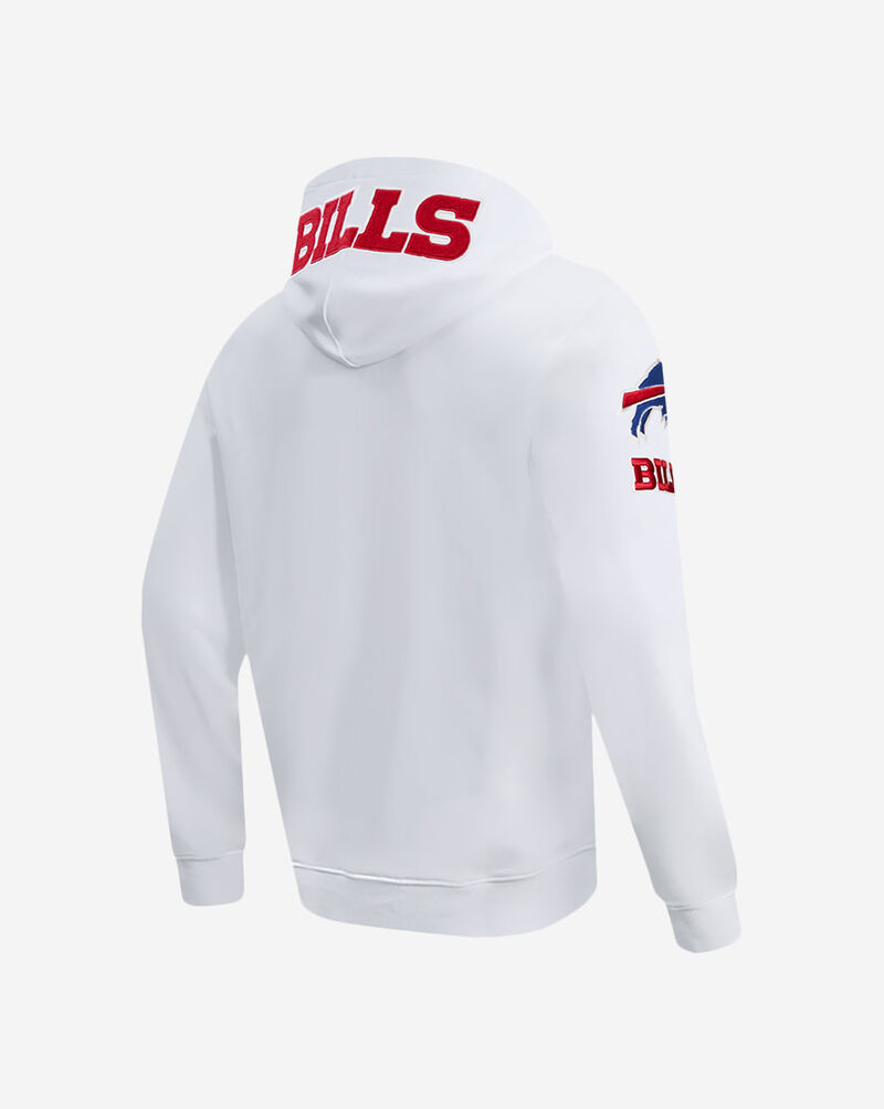 PRO STANDARD Buffalo Bills Chenille Double Knit Pull Over Hoodie FBB5410172-WHT White 3