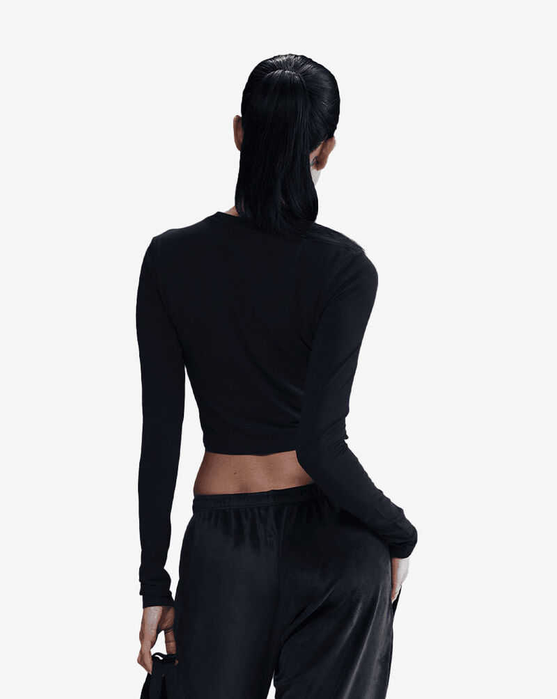 Nike NSW Chill Crop Knit T-Shirt HQ1702-010 Black 2