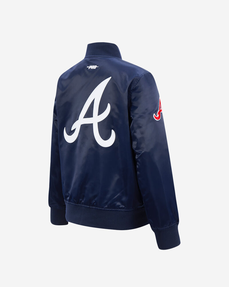 PRO STANDARD Big Kids' Atlanta Braves Classic Satin Jacket LABB6315089-MDN Blue 3