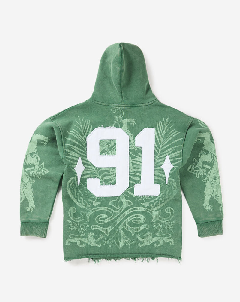 Smoke Rise Kids' Champion Fleece Hoodie BF026S468SN-VALLEY Green 3