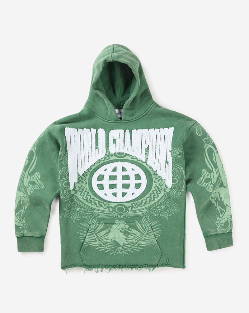 Smoke Rise Kids' Champion Fleece Hoodie BFO26S468SN-VALLEY Green 1