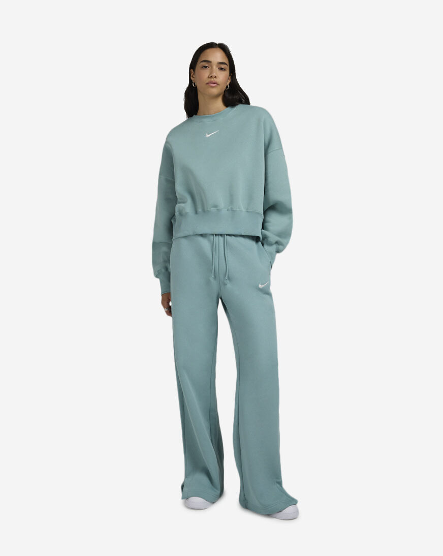 Shop Nike NSW Phoenix Fleece Wide-Leg Sweatpants IH1011-017 blue