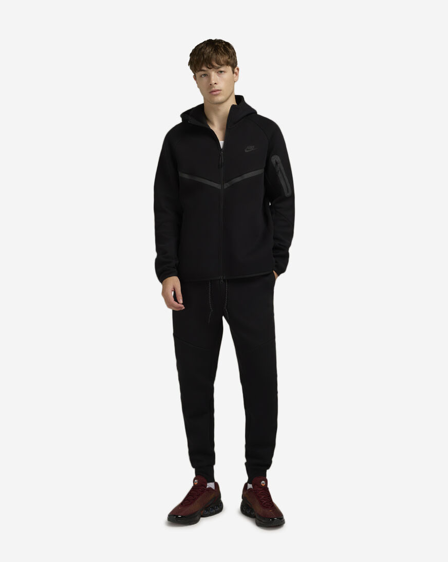 NIKE テック Nike Tech Men's Full-Zip Windrunner Hoodie (HV0949-451, Obsidian