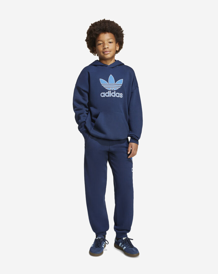 Shop adidas Kids' Trefoil Hoodie JV8651 blue | SNIPES USA