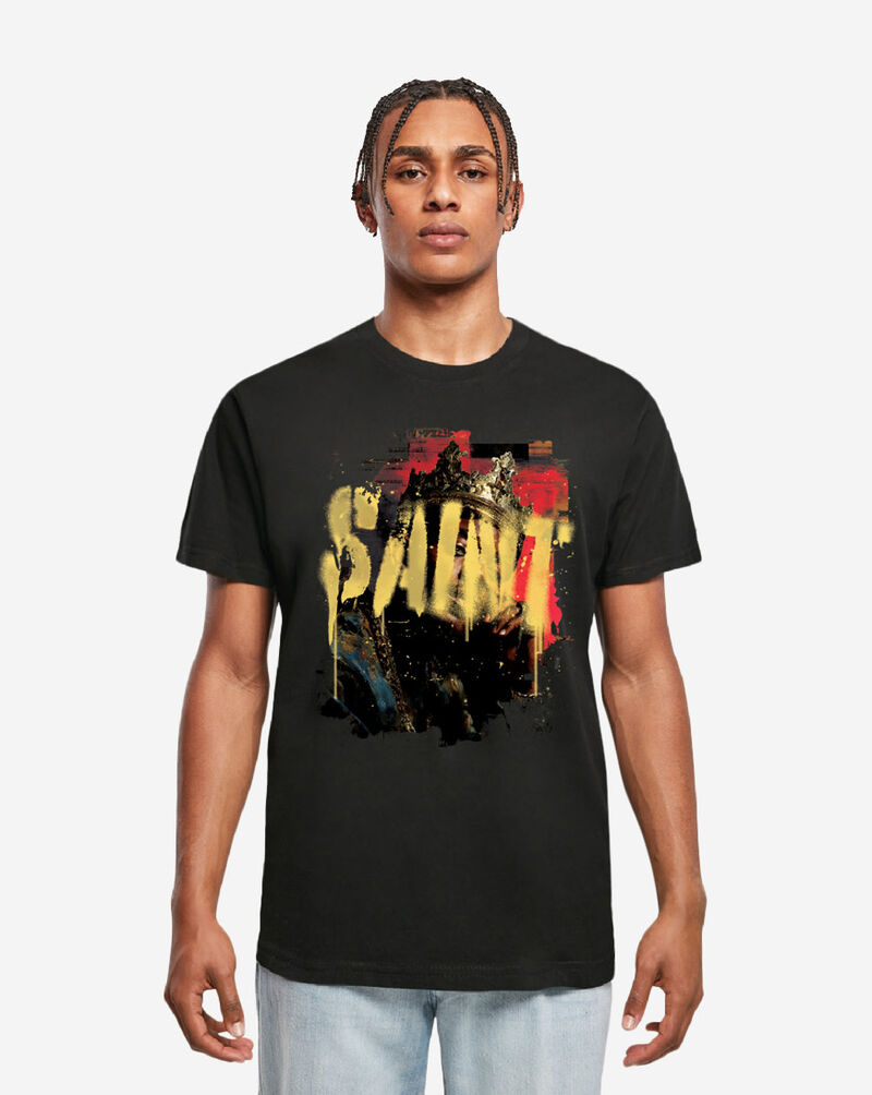 Mister Tee Graffiti Saint King Tee MTUS583-US-00007 Black 1
