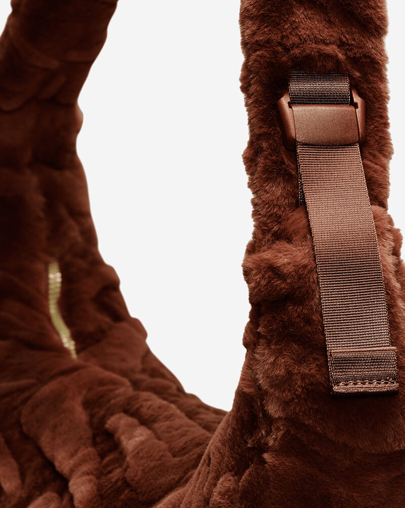 Nike NSW Faux Fur Slouchy Bag HQ7515-265 Brown 5