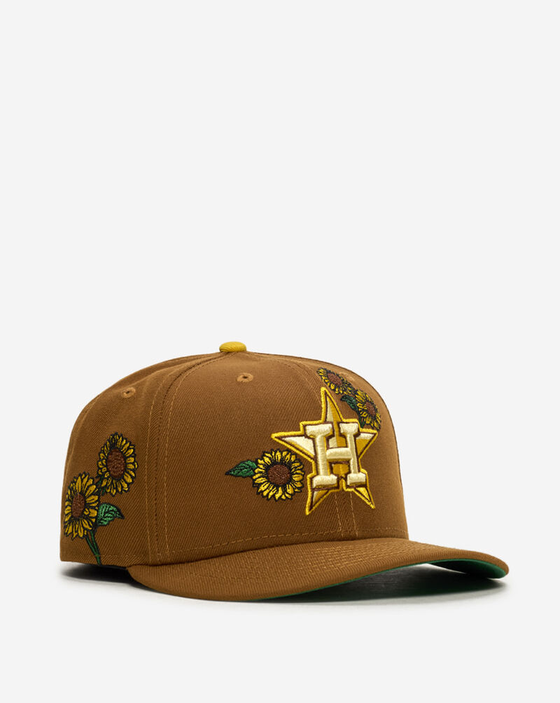 New Era 59Fifty Houston Astros Sunflower Fitted Hat 60949324 Brown 1