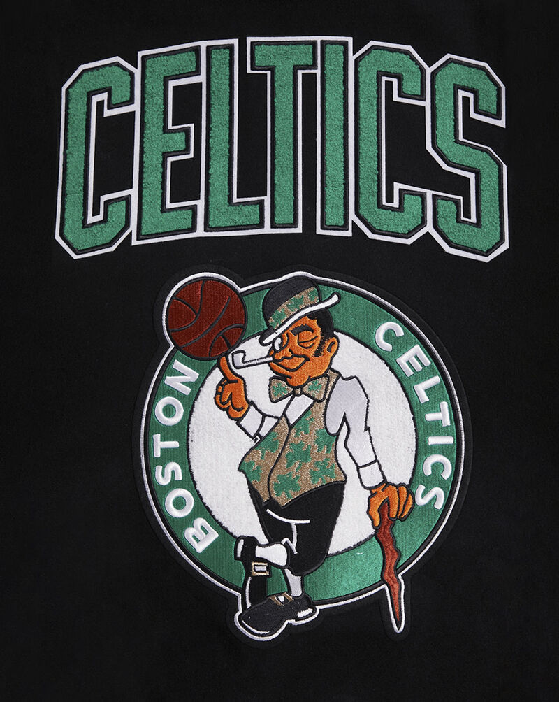 PRO STANDARD Boston Celtics Retro Classic Rib Wool Varsity Jacket BBC655851-BKG Black 2