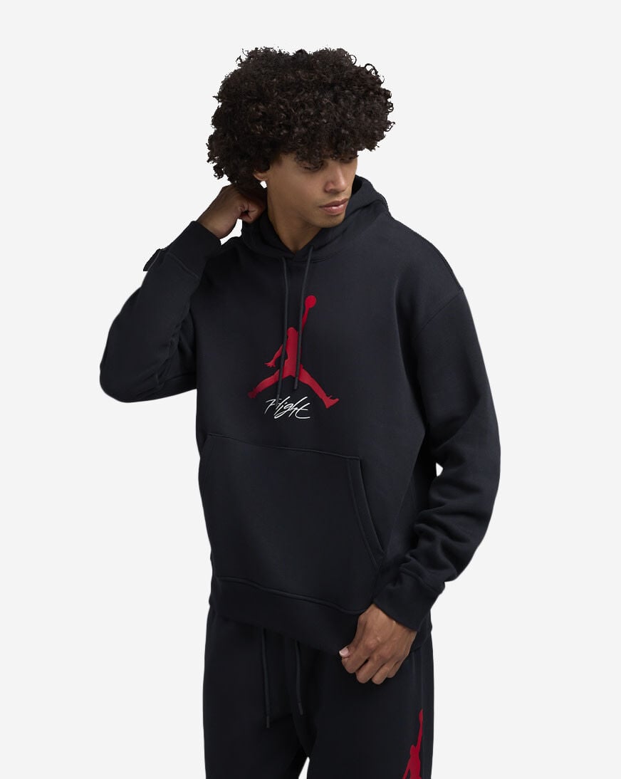 Shop Jordan Essential Fleece Baseline Hoodie FD7545 013 black SNIPES USA