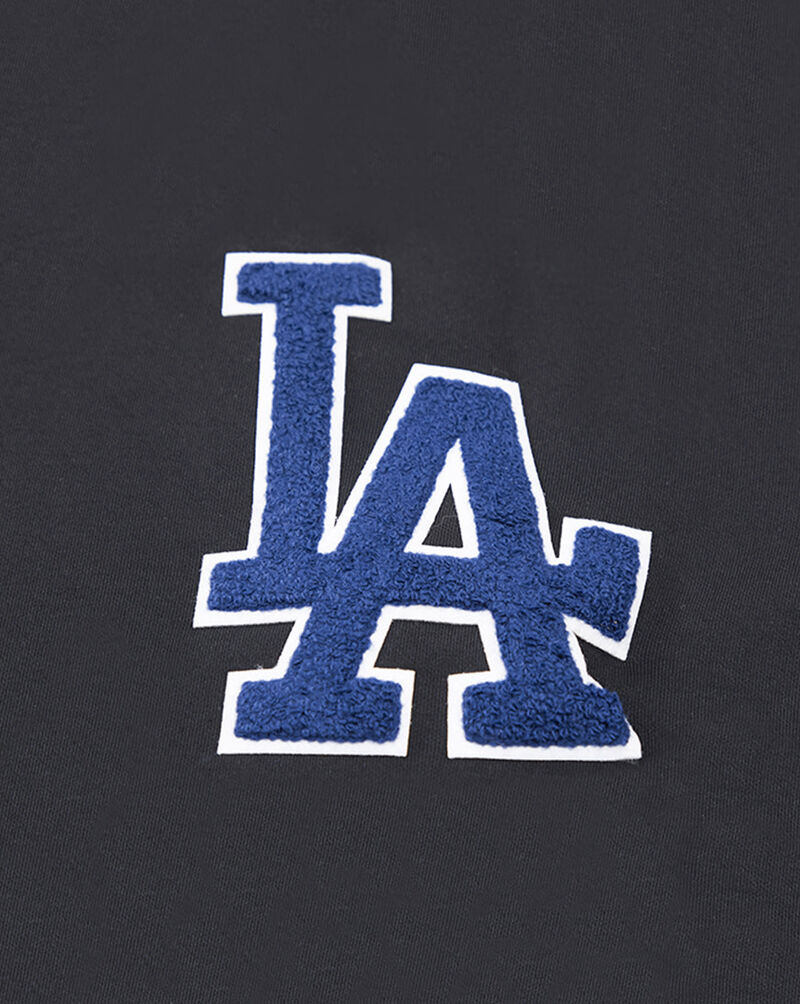 PRO STANDARD Los Angeles Dodgers Classic Chenille Double Knit Pull Over Hoodie LLD531601-BLK Black 4