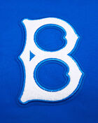 Brooklyn Dodgers Retro Classic Rib Fleece Cropped Pullover Hoodie