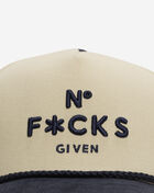Field Grade No F*cks Given Twill Suede Trucker Hat 1004722 cream 2