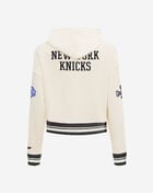 PRO STANDARD New York Knicks Championship Cropped Pullover Hoodie BNKC517768-EBK cream 3