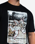 Hasta Muerte Newspaper Burning Angel Tee HM-NEWSPAPERBURNINGANGEL-TEE-BLACK Black 2