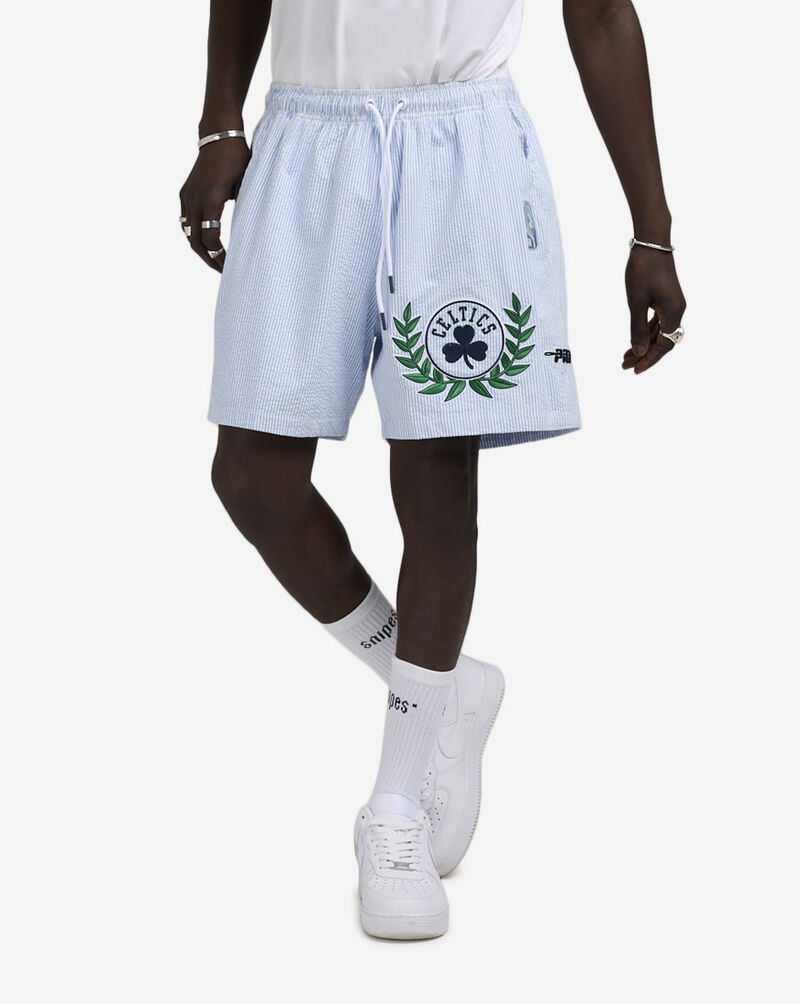 PRO STANDARD Boston Celtics Seersucker Shorts BBC3516518-SSB Blue 1