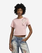 Smoke Rise Boxy Cropped Tapestry Tee NT25601SNZ-SP Pink 1