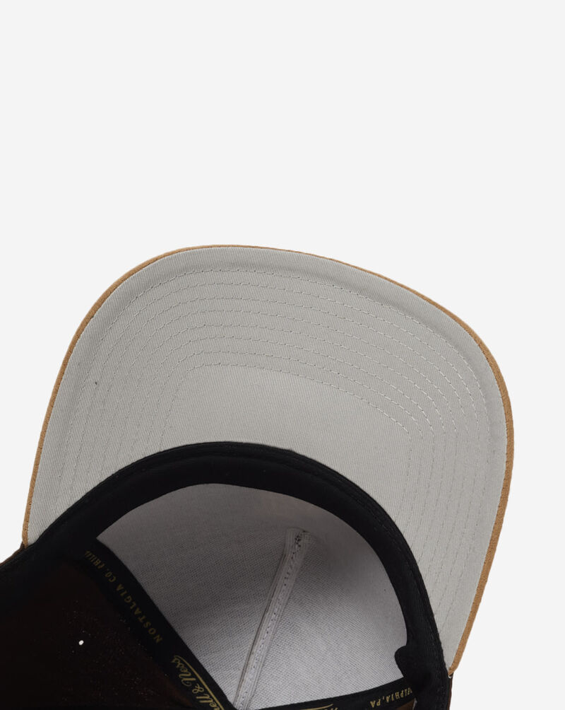 Mitchell  Ness Los Angeles Dodgers Pro Pinch Lux Chain Snapback Hat HP18073-LADBRTN Brown 4