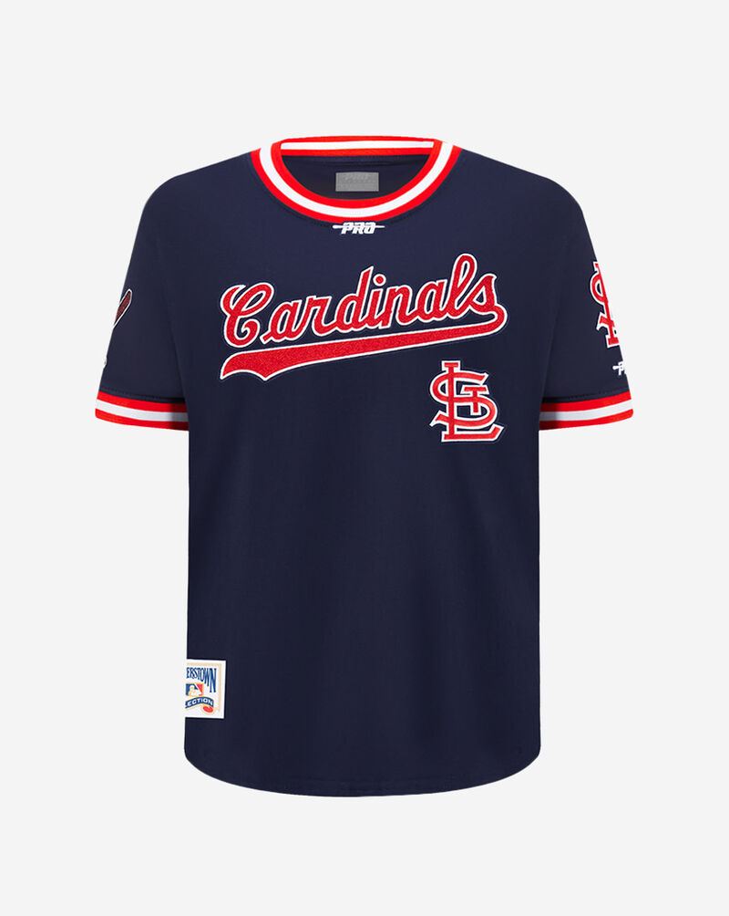 PRO STANDARD Big Boys' St. Louis Cardinals Classic Striped Rib Tee LSCB1315063-MDR Blue 1